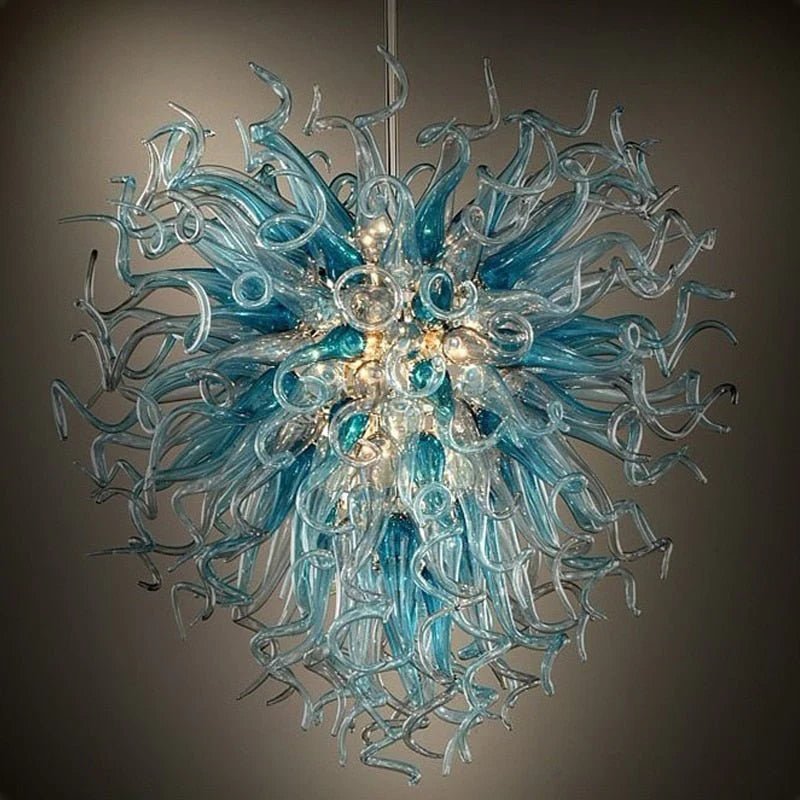 Glass Artistry: Illuminate Your Space with Hand-Blown Chandeliers - Greensu Home Decor