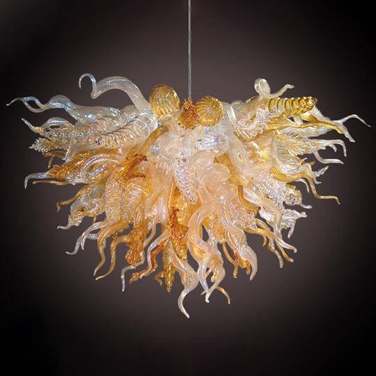 Handblown Glass Chandeliers - Greensu Home Decor 