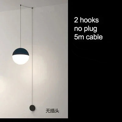 Modern Bright Half Glass Ball Pendant, perfect for Kitchen, Bathroom, Restaurant, Hallways