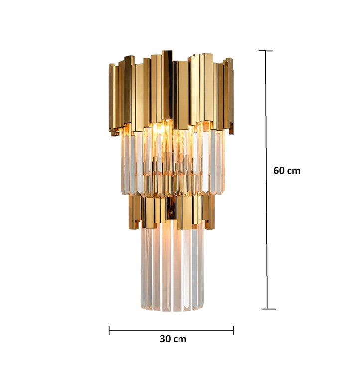 Iluminación Lámpara de pared de cristal posmoderna Luz de pared de cristal Lámpara de noche de dormitorio de pasillo cálido creativo de lujo de lujo