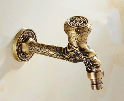 Bathroom Faucet Brass Tap Kitchen Outdoor Garden Taps High Quality Washing Machine Mop Luxury Antique Decorative Bibcock