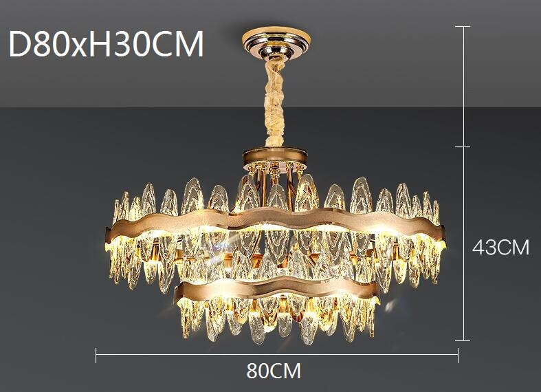 Living Room Luxury Modern Crystal Chandeliers Kitchen Island Light