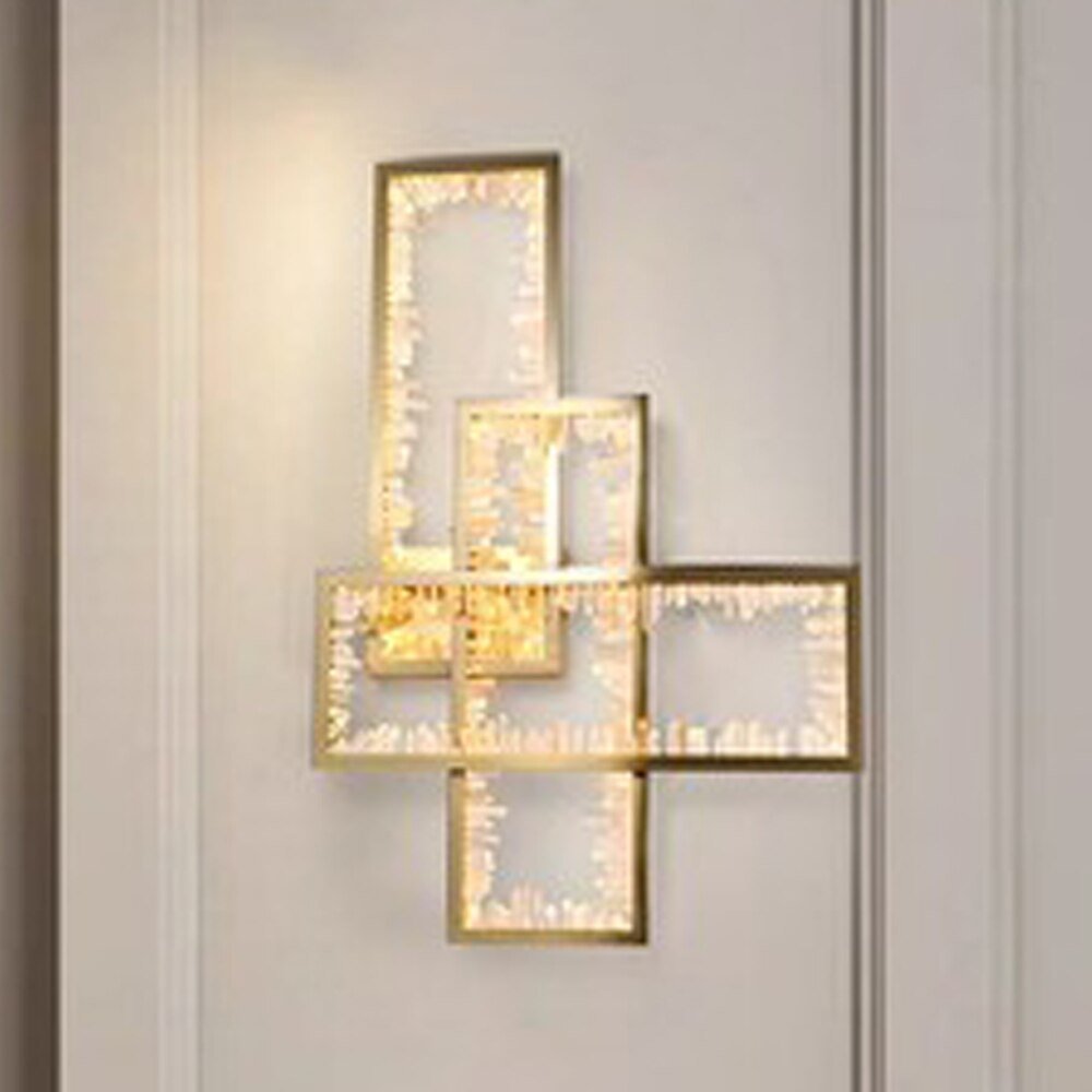 Creatief Ontwerp Woonkamer Kristallen Wandlampen Modern Goud Slaapkamer Wandlamp