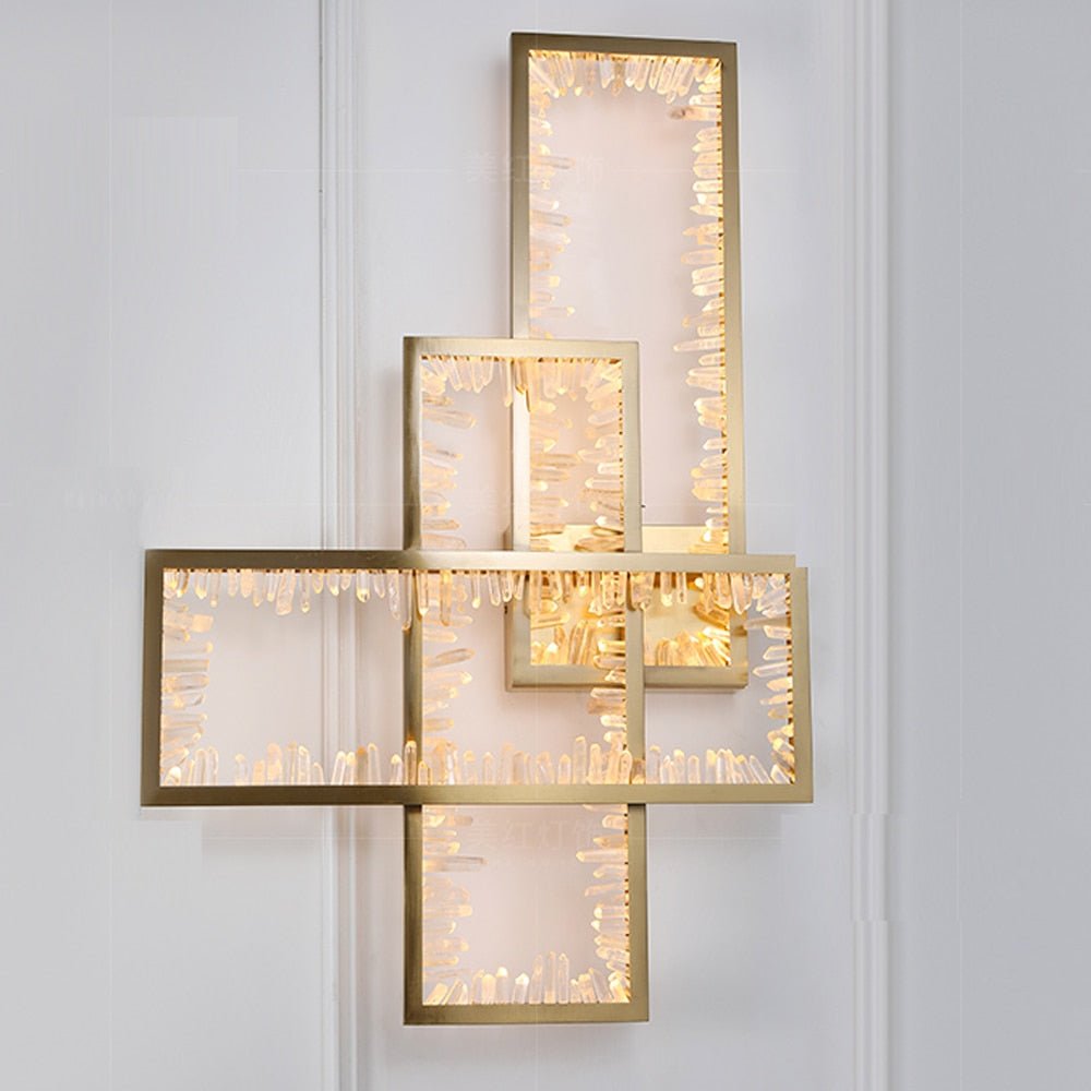 Creatief Ontwerp Woonkamer Kristallen Wandlampen Modern Goud Slaapkamer Wandlamp