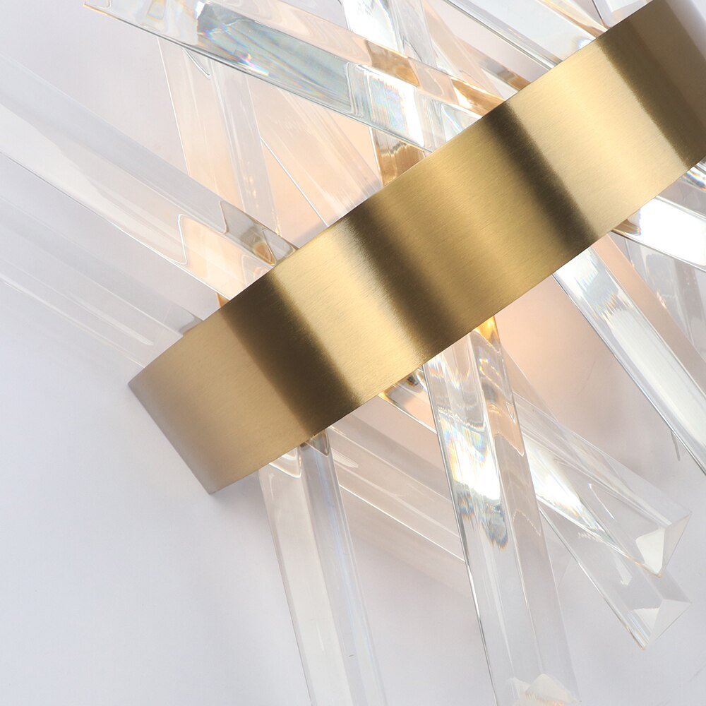 Crystal Wall Light Fixture Bedroom Beside Gold Wall Lamps Bathroom Led Wall Sconce