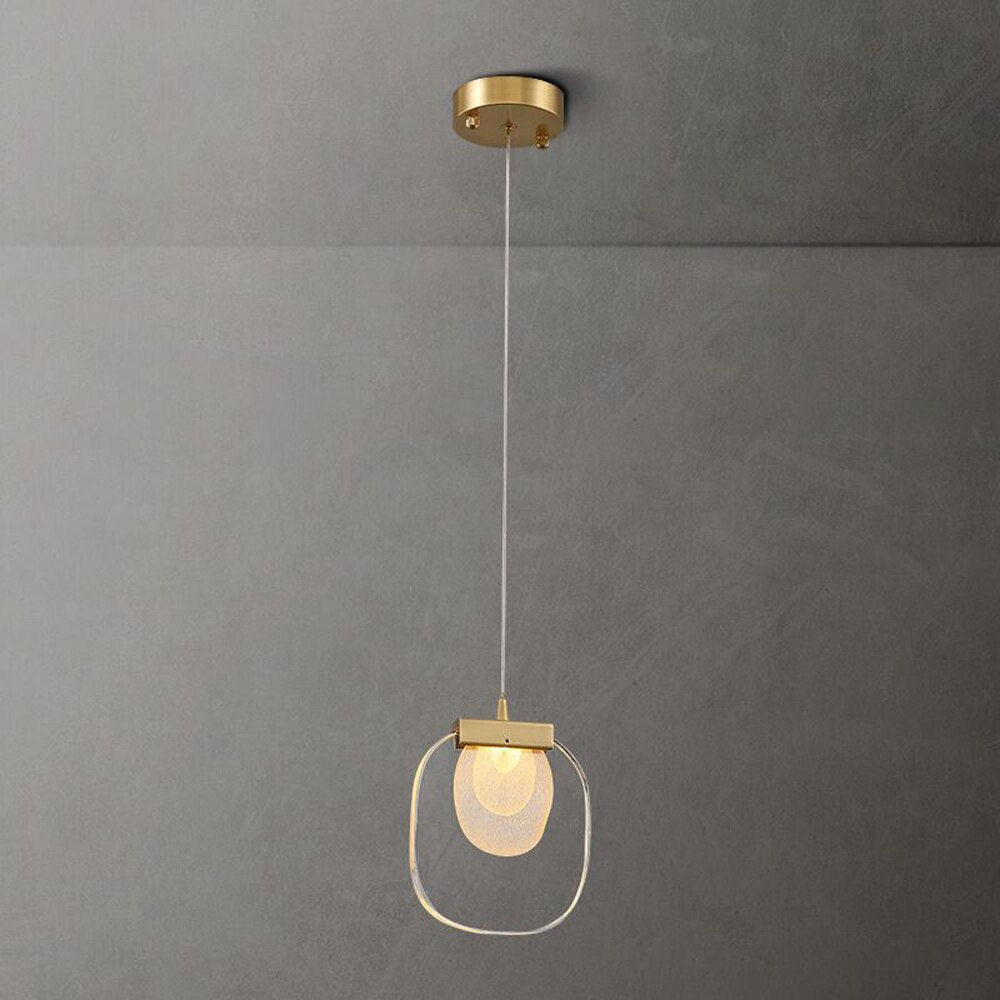 Esszimmer Modern LED Kronleuchter Glas Lampe Gold Treppenhaus Beleuchtung