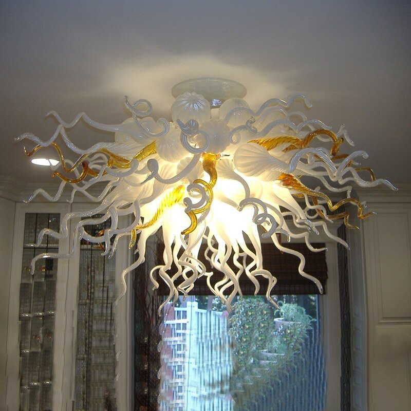 LED Light Murano Glass European Style Ceiling Lamp