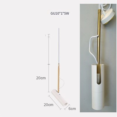 LED Roterende Spotlight Modern Pendel Light Sengelampe Pendel Pendel Spotlights Modern Soveværelse Roterbar Spot Light