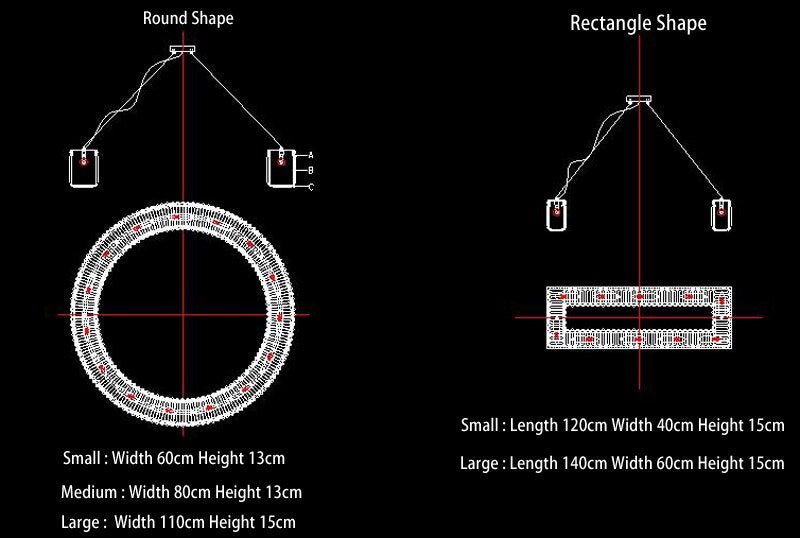 Lighting LED K9 Crystal Chandelier Lustre Modern Chandeliers Light Lighting Living Room Chandeliers