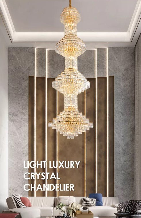 Luxury Large Crystal Chandelier For Hotel And Villa