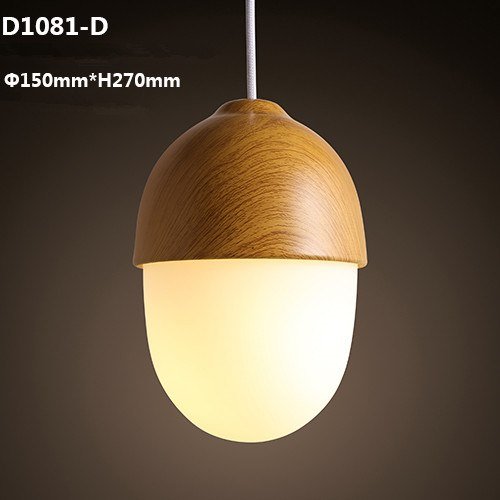 Modern Glass Globe Pendelleuchten Nuts Lampenschirm E27 Kinder Schlafzimmer Pendelleuchten Hängelampe Leuchten Home Lighting