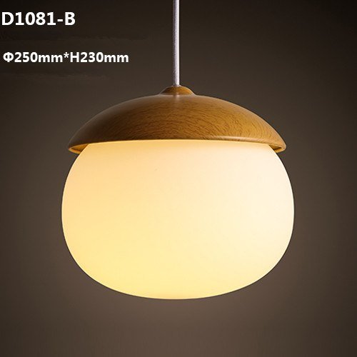 Modern Glass Globe Pendelleuchten Nuts Lampenschirm E27 Kinder Schlafzimmer Pendelleuchten Hängelampe Leuchten Home Lighting