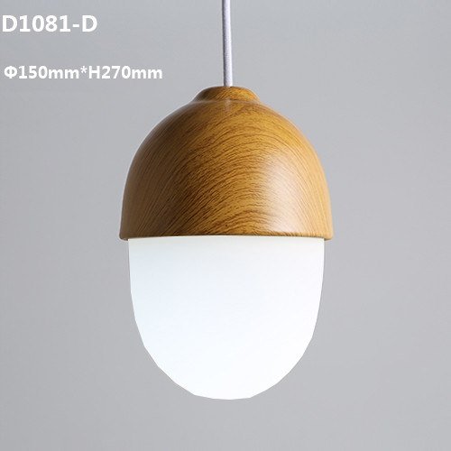 Luces colgantes de globo de cristal moderno Pantalla de tuercas E27 Lámparas colgantes de dormitorio para niños Lámpara colgante Accesorios de iluminación Iluminación para el hogar