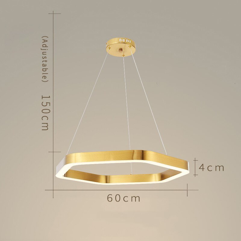 Lampadario a led moderno Lampada da soggiorno oro Lusso Creativo Negozio Inox Combinazione di apparecchi di illuminazione