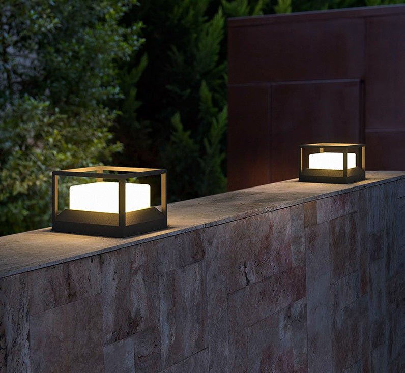 Moderna luce solare per esterni Lampada da giardino Lampada da strada Ghirlanda Luce da prato Impermeabile Colonna Luce da giardino Percorso Illuminazione paesaggistica