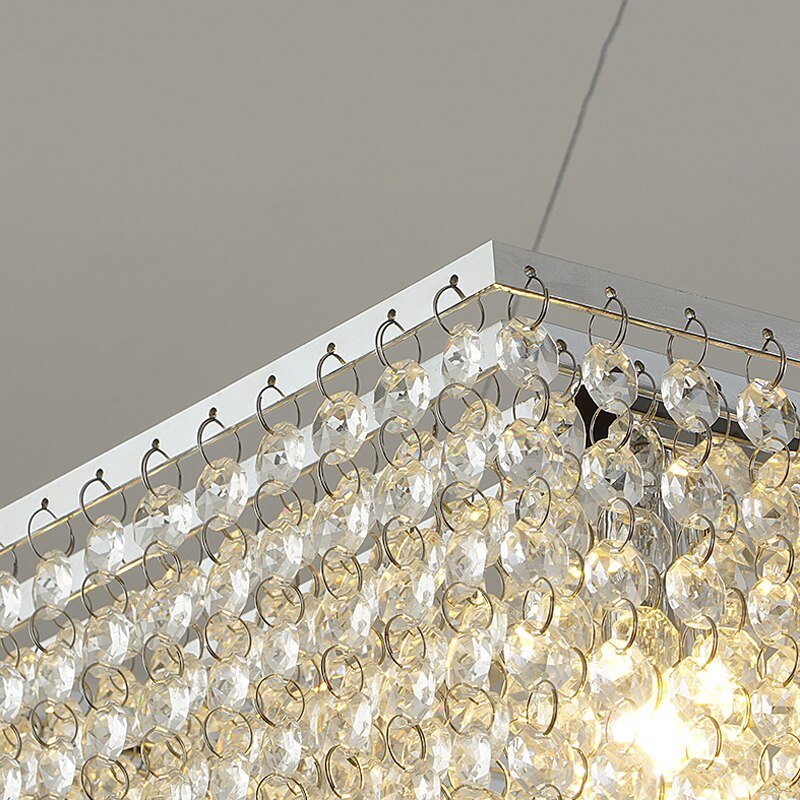 Modern Round Crystal Chandelier For Living Room Chrome Gold - Greensu Home Decor