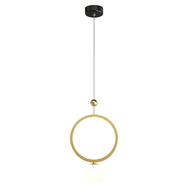 Moderne Enkelt soverom Sengekrone Lysekrone Nordic Light Luxury Long Line Living Room