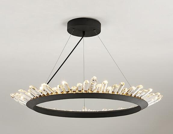 Nuovo breve design Lampadario di cristallo Illuminazione moderna per soggiorno Sala da pranzo Lustre Crystal Lampadari LED Light