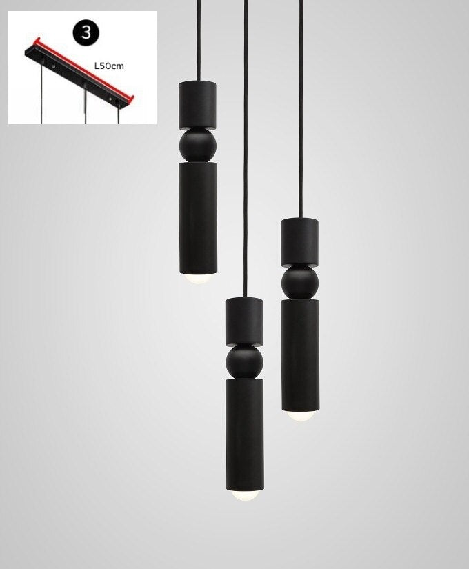 Nordic Hanglamp Moderne Keuken Lamp Eetkamer Teller Winkel Pijp Hanger Onderbuis Led-verlichting Kantoor Woonkamer