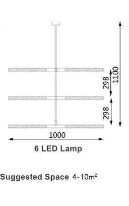 Poste moderno tubo largo rama LED luz colgante Loft lámpara colgante oficina Bar pista lámpara restaurante sala de exposición tienda lámpara colgante