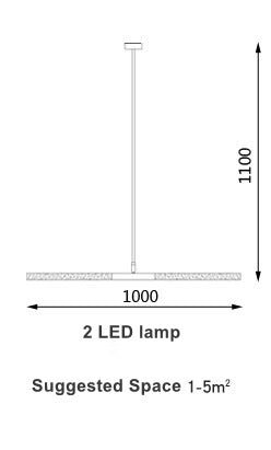 آخر الحديثة أنبوب طويل فرع قلادة LED ضوء علوي مصباح معلق مكتب بار مصباح الطرق مطعم صالة عرض متجر Hanglamp ضوء