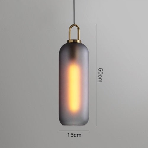 Postmodern Glass Pendant Lights Luxury Lamps For Restaurant Bedroom Bedside Glass Ball Single