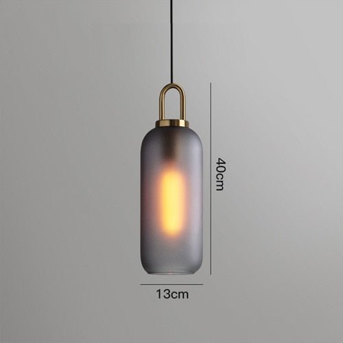 Postmodern Glass Pendant Lights Luxury Lamps For Restaurant Bedroom Bedside Glass Ball Single