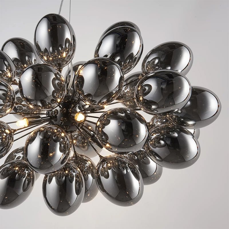 Lustre postmoderne en verre de luxe en forme de raisin