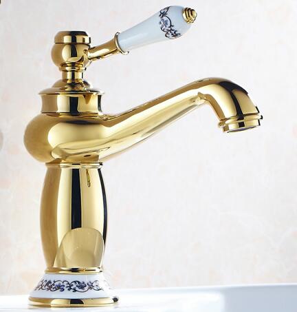 Single Handle Antique Bronze Finish Badezimmer Wasserhahn Messing Waschbecken Waschbecken Massiv Messing Armaturen Wasser Mischer Wasserhähne Bad Kran