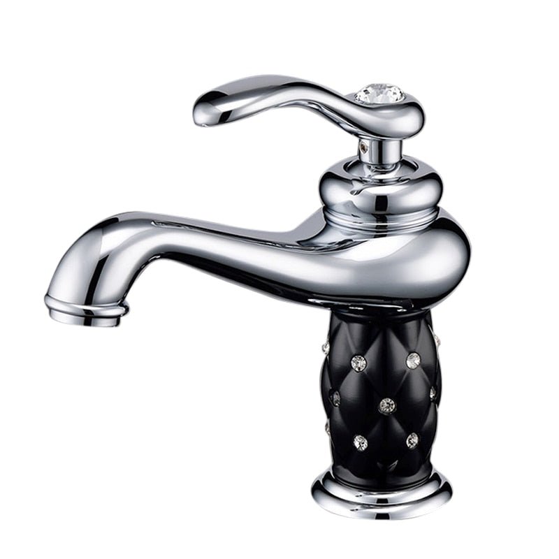 Rubinetto per bagno con finitura bronzo antico monocomando Lavabo in ottone Rubinetti in ottone massiccio Miscelatori per acqua Gru per vasca da bagno