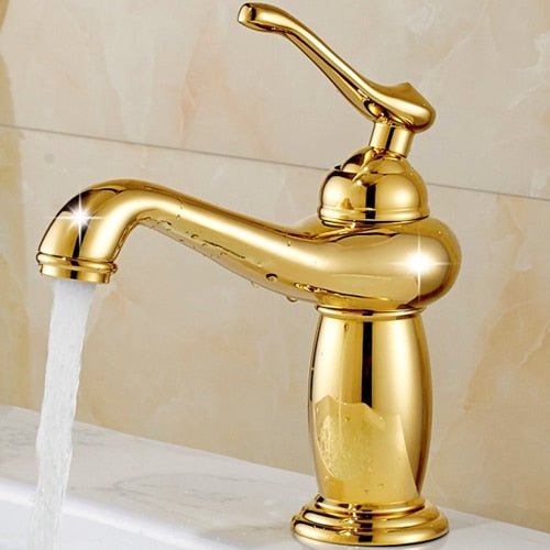 Rubinetto per bagno con finitura bronzo antico monocomando Lavabo in ottone Rubinetti in ottone massiccio Miscelatori per acqua Gru per vasca da bagno