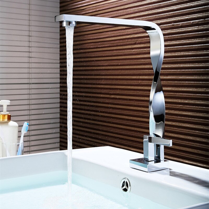 Twist Chrome Bathroom Faucet Basin Crane Water Faucet Basin Mixer Torneira Faucet Water Tap Brass Mixers 